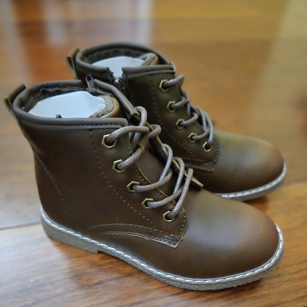 Apakowa Brown Kids Boots Size 12 Unisex